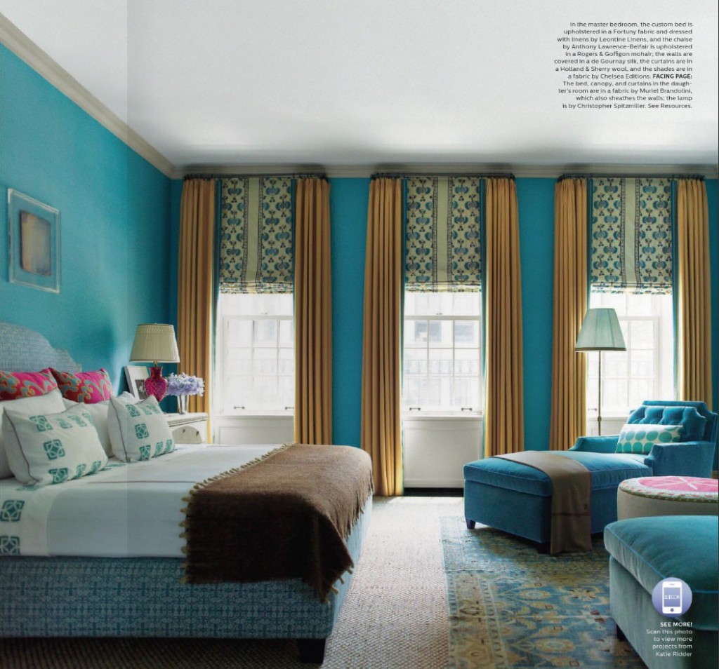 Master Bedroom in Turquoise