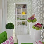 Loni Parker Interior White, Green and Pink