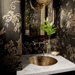 Black and Copper Bathroom