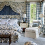 Blue White French Bedroom