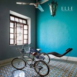 Moorish Tiles and Turquoise Wall