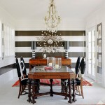 Striped Walls and Sunburst Mirrror