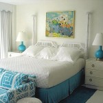 Turquoise and White Bedroom