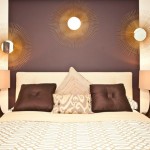 Purple, Gold and Cream Bedroom