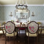 Dining in Blue, Gold and Pink