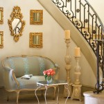 Formal Foyer in Blue and Gold