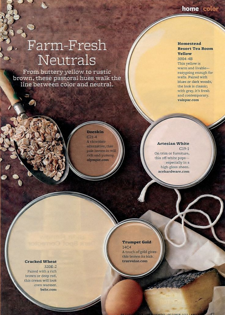 Paint Palette - Farm-Fresh Neuatral - Interiors By Color