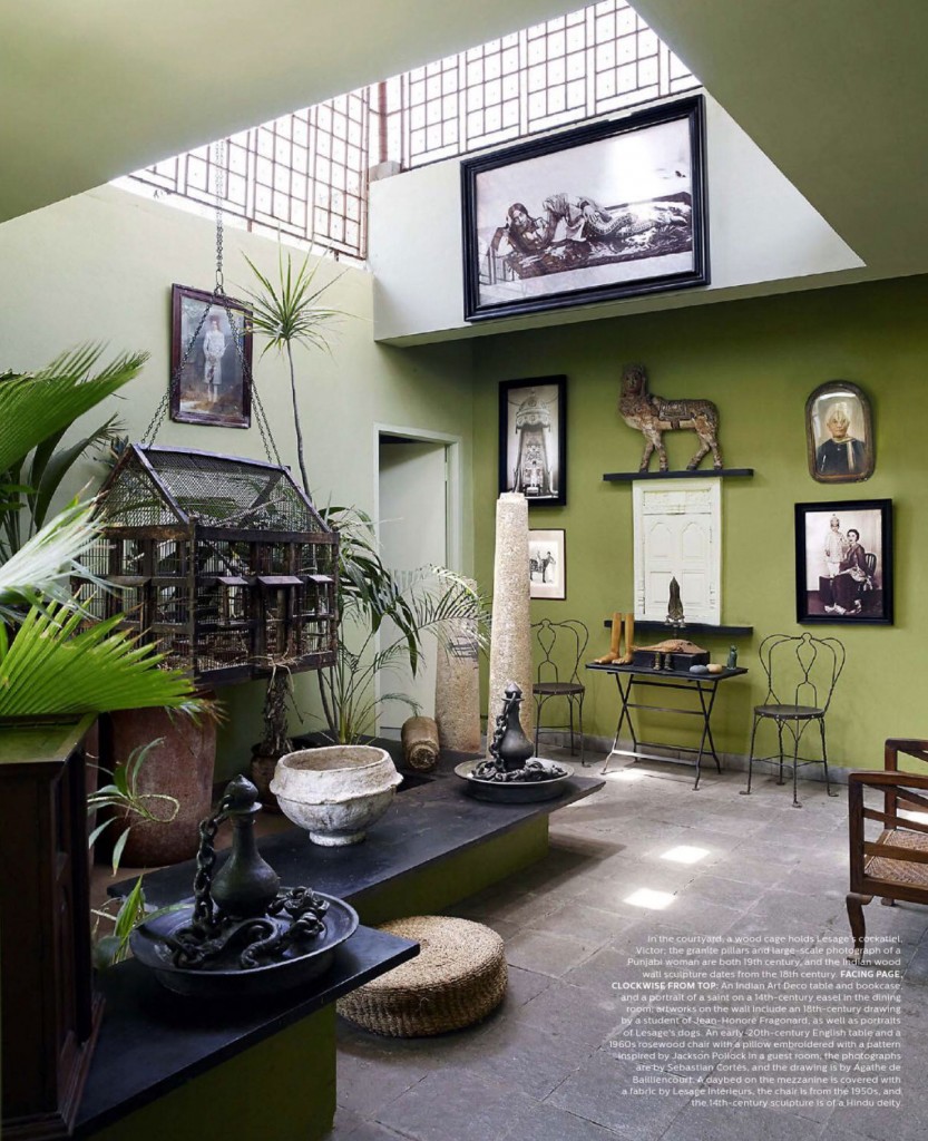 Green Painted Courtyard