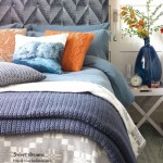 Blue and Orange Country Bedroom