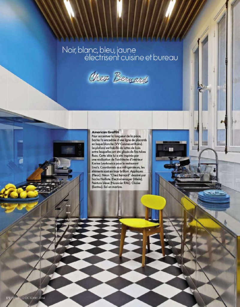 Blue and Yellow Kitchen