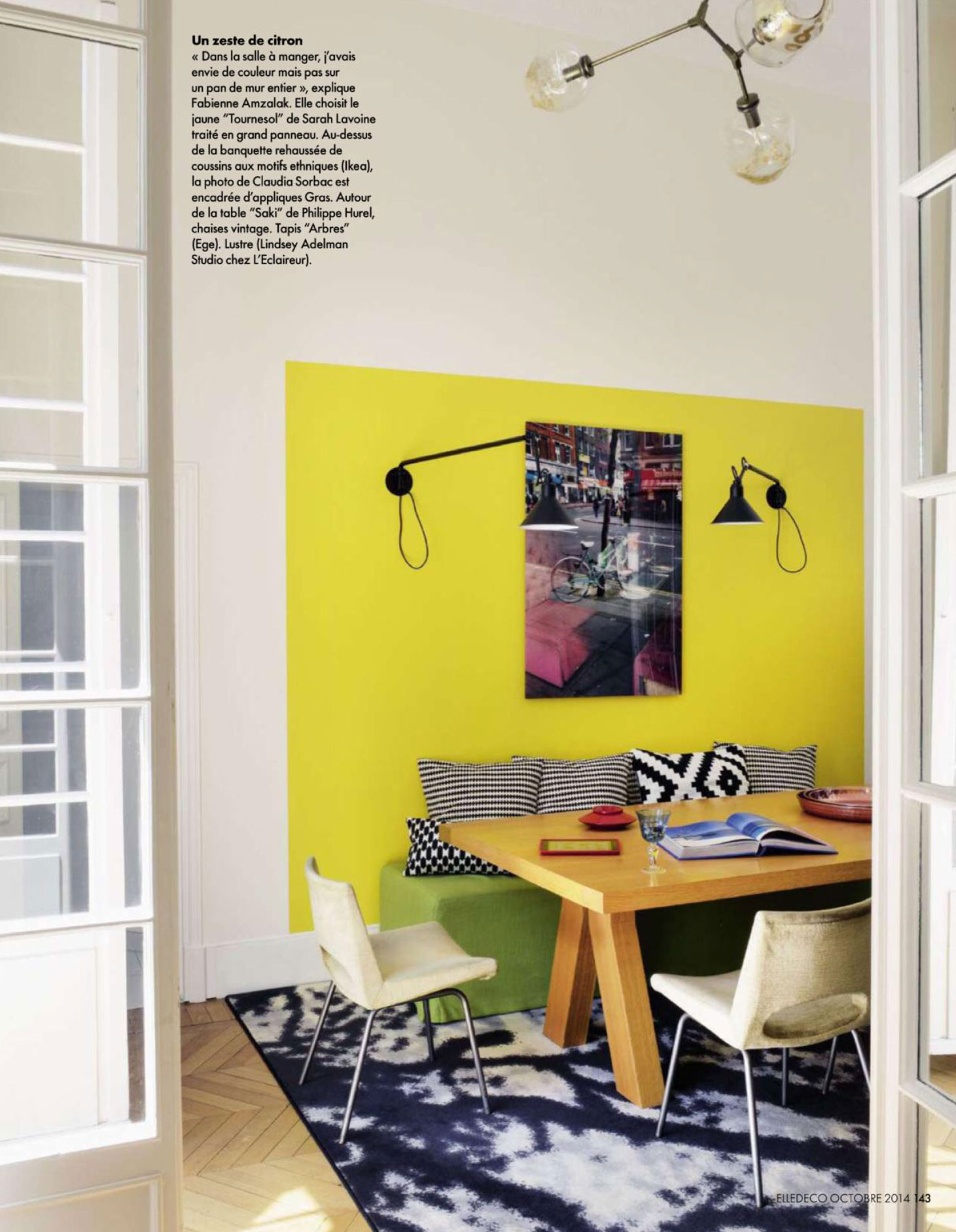 contemporary-dining-room-yellow