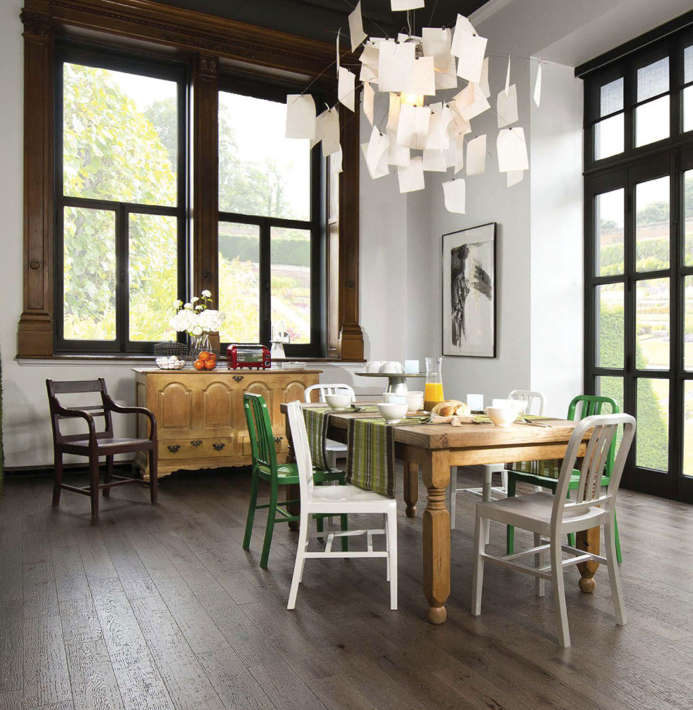 dining-green-white-wood