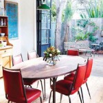 Retro Red Leather Chairs