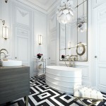 Black and White Bathroom by Ando Studio