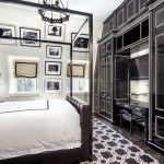 Black and White Traditional Bedroom