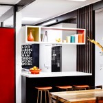 Modern Kitchen in Red and Black