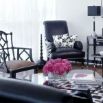 Black and White Glam Living Room