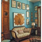 Antique and Modern with a Turquoise Wall