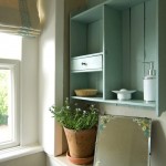 Cabinet Painted Blue Green