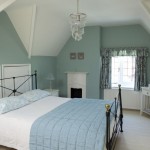 Attic Style Bedroom in Green Blue