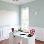 Palladian Blue and Red Home Office