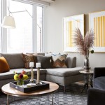 High Rise Condo Light Gray with Orange Accents