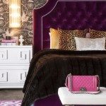 Glam Purple and Leopard Bedroom