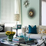 Blue Walls - Teal and Yellow Accents
