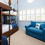 Blue Walls, Bunk Beds - Nautical Bedroom