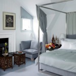 Modern Master Bedroom in Patriotic White