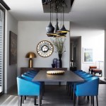 Blue Leather Minotti Chairs