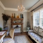 Eclectic Home Office in Gray and Brown
