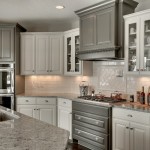 Transitional Gray and White Kitchen