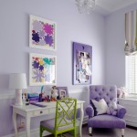 Girls Room in Lavender and Green