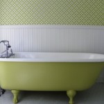 Green Vintage Style Bathroom