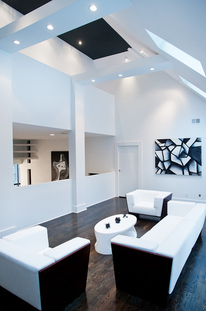 Sherwin Williams Extra White modern living room