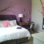 Bedroom in Thistle Purple and Agreeable Gray