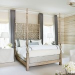 Neutral Bedroom with Airy Metallics