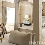 Neutral Bedroom with Dramatic Drapery