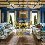 Blue Living Room East Hampton House