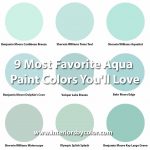 9 Most Favorite Aqua Paint Colors You'll Love http://www.interiorsbycolor.com/