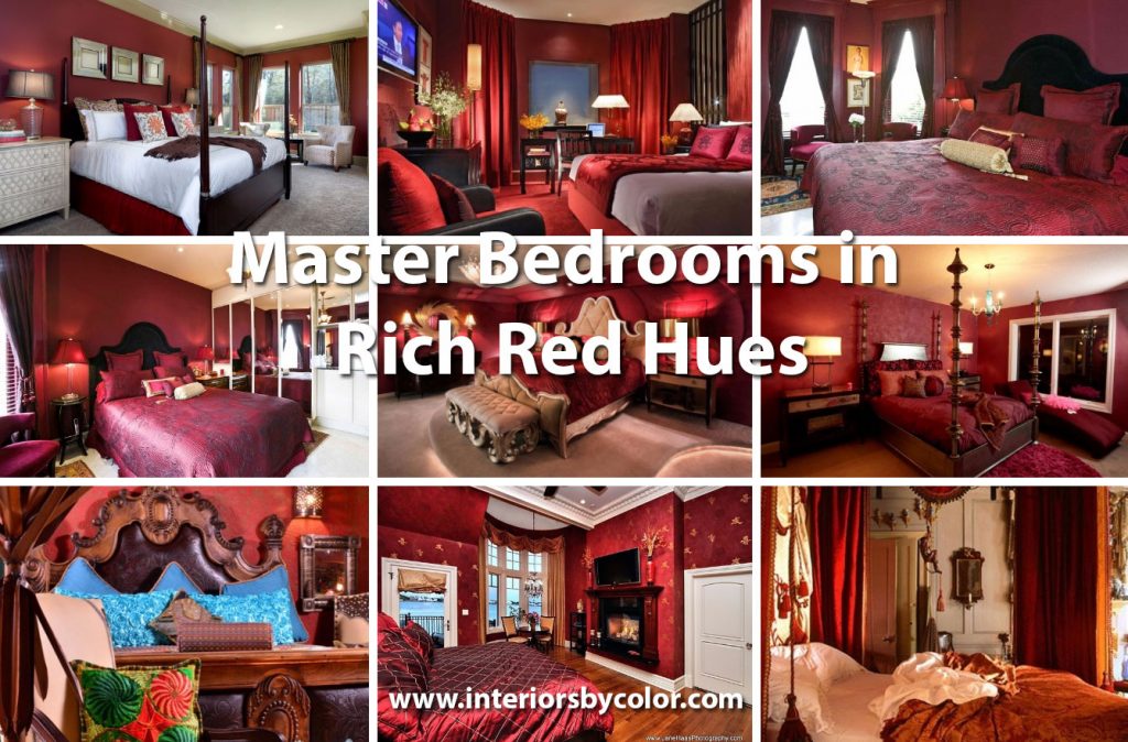 Master Bedrooms in Rich Red Hues