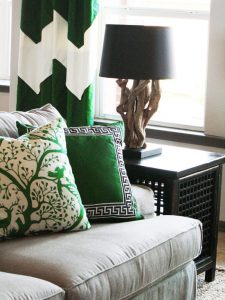Eclectic Family Room In Kelly Green Soft Funinshings