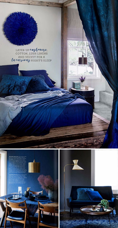 Indigo interior decoration Colour Your Home in Indigo