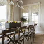 Dining room painted in Sherwin Williams Agreeable Gray