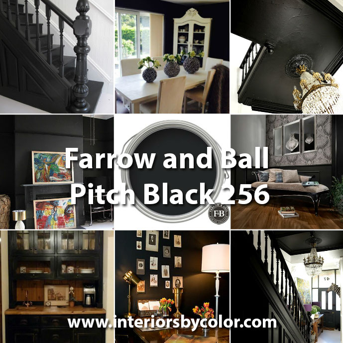 Farrow and Ball Pitch Black 256