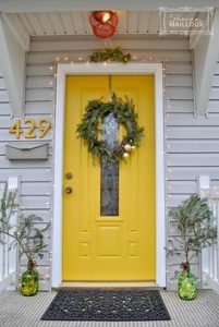yellow front door paint
