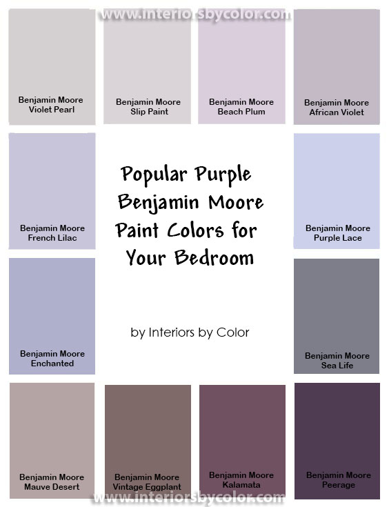 Popular Purple Paint Colors For Your Bedroom Interiors By Color - Light Purple Paint Colors For Bathroom