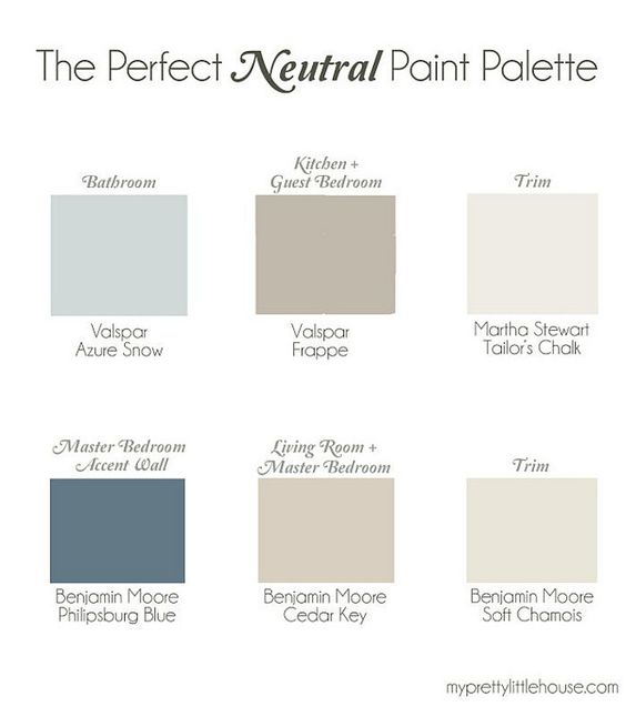 Best Neutral Paint Color Palettes For Your Entire House Interiors By - Best Benjamin Moore Neutral Paint Colors 2020