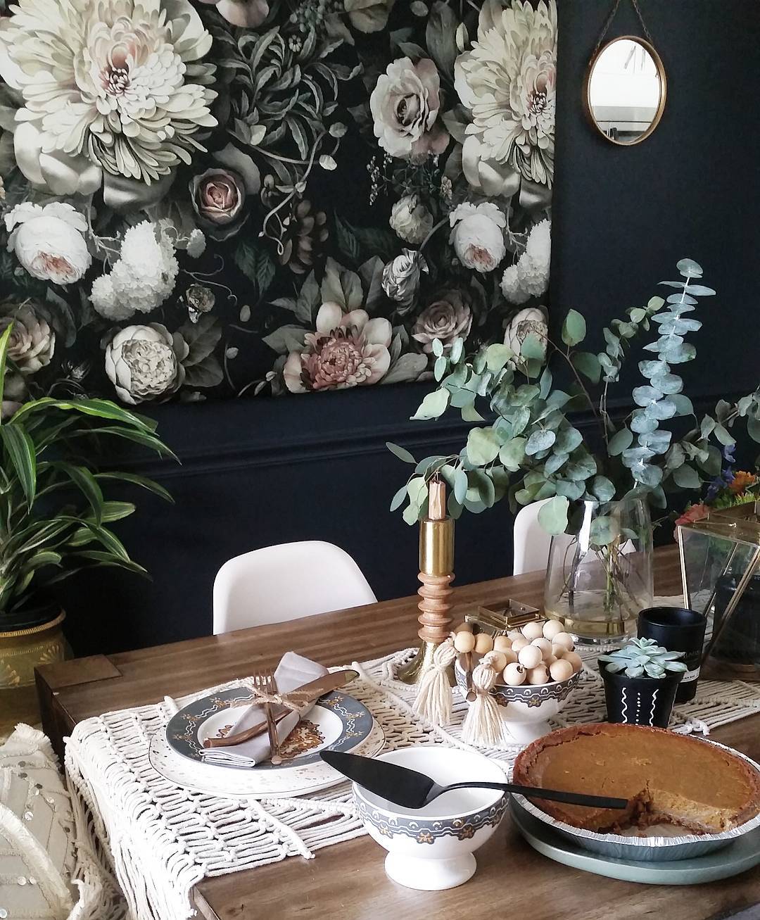 Benjamin Moore Hale Navy Dining Room Walls - Interiors By Color